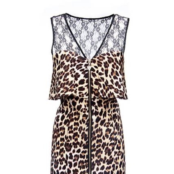 NEW GUESS LACE ANIMAL PRINT DRESS SZ S - Picture 3 of 3